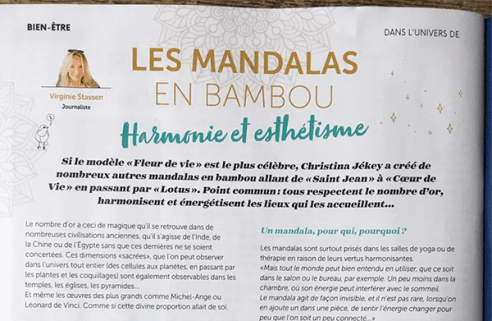 Les mandalas en bambou